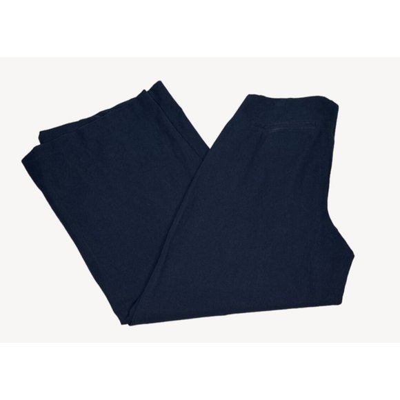 Old Navy Pixie Wide Leg Womens Large Pants Comfort Waistband Blue High Rise Jean - Picture 1 of 12